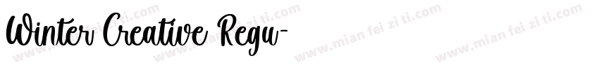 Winter Creative Regu字体转换
